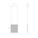 V Panels 1 Light 8.75 inch Brass Pendant Ceiling Light