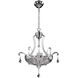Orecchini 3 Light 19 inch Two Tone Silver Pendant Ceiling Light