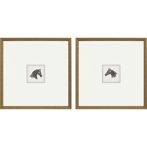 Animals Black and Beige and White Framed Art