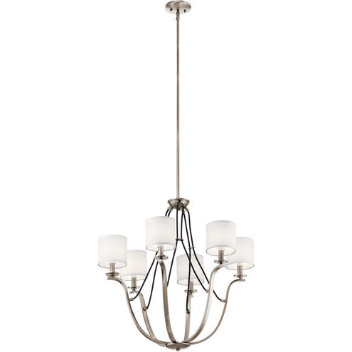 Thisbe 6 Light 28 inch Classic Pewter Chandelier 1 Tier Medium Ceiling Light, 1 Tier Medium