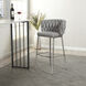 Woven Gray and Silver Chair