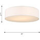 Larson 3 Light 24 inch Matte White Flush Mount Ceiling Light, Large