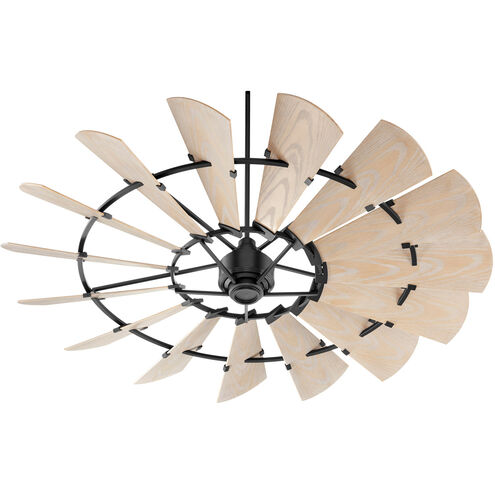 Windmill 72 inch Noir with Weathered Oak Blades Patio Fan