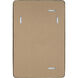 Ivory 36 X 24 inch Dark Antique Brushed Brass Wall Mirror