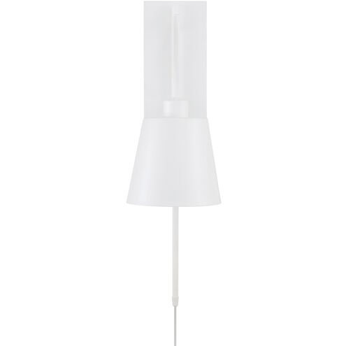 Alden 1 Light 6.75 inch Matte White Sconce Wall Light