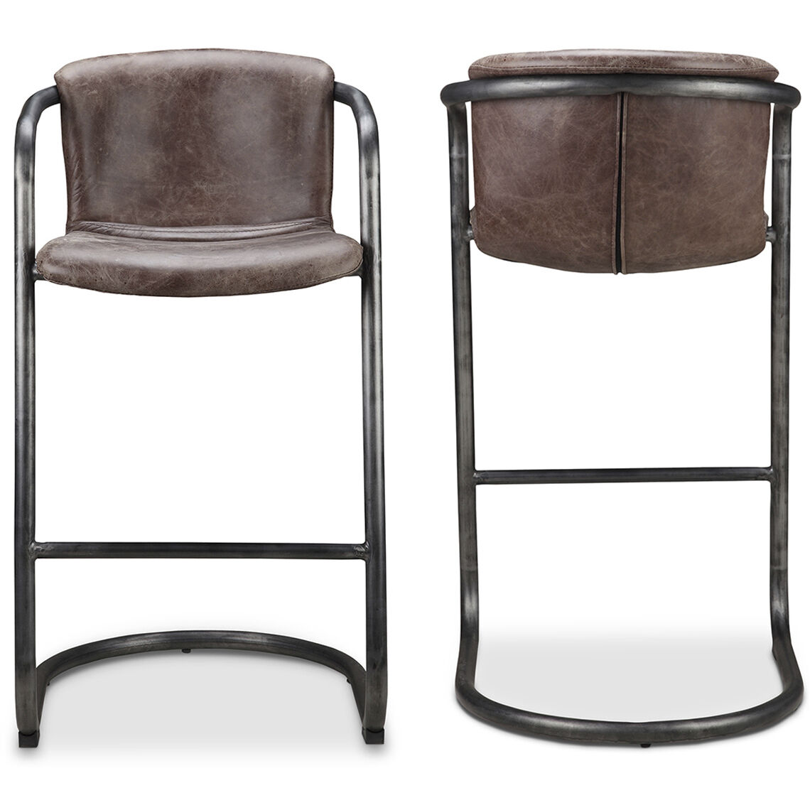 Freeman 40 inch Brown Barstool, Set of 2