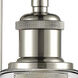Ballston Cindyrella 1 Light 6 inch Polished Nickel Sconce Wall Light in Incandescent, Clear Glass