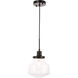 Lyle 1 Light 8 inch Black Pendant Ceiling Light