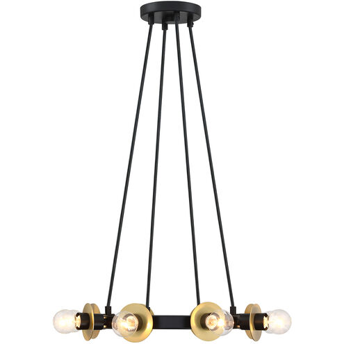 Harmoni 8 Light 16 inch Matte Black Semi Flush/Convertible Ceiling Light