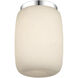 Kelly Wearstler Formosa LED 5.25 inch Alabaster and Polished Nickel Elongated Flush Mount Ceiling Light