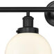 Beacon 4 Light 33.5 inch Matte Black Bath Vanity Light Wall Light