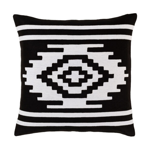 Santa Clara 20 X 20 inch Black/White Pillow Kit, Square