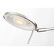 Dessau Turbo 10 inch 10 watt Satin Nickel Floor Lamp Portable Light 
