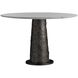 Faun 48 inch White and Blackened Bronze Entry Table