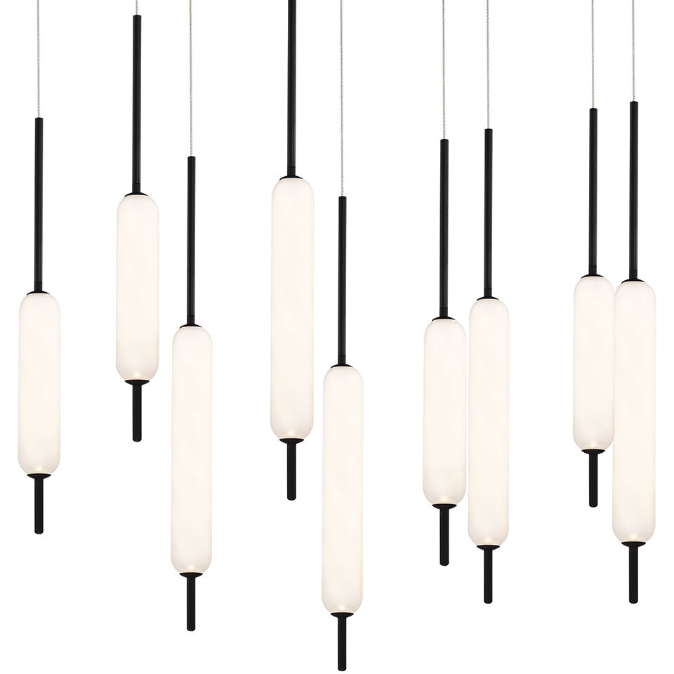 Cumberland LED 7.25 inch Mix Chandelier Ceiling Light in Antique Brass/Black