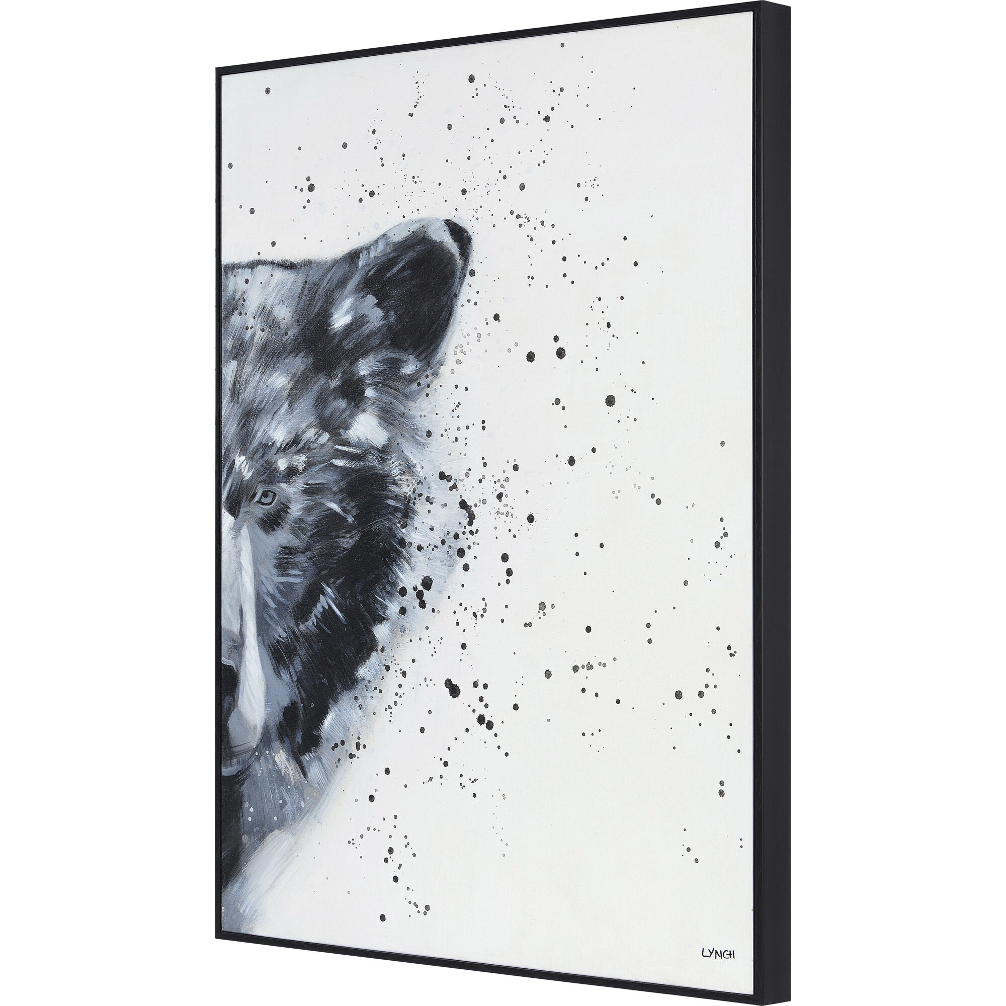Faraway Multicolor Paint Splatters Canvas Art