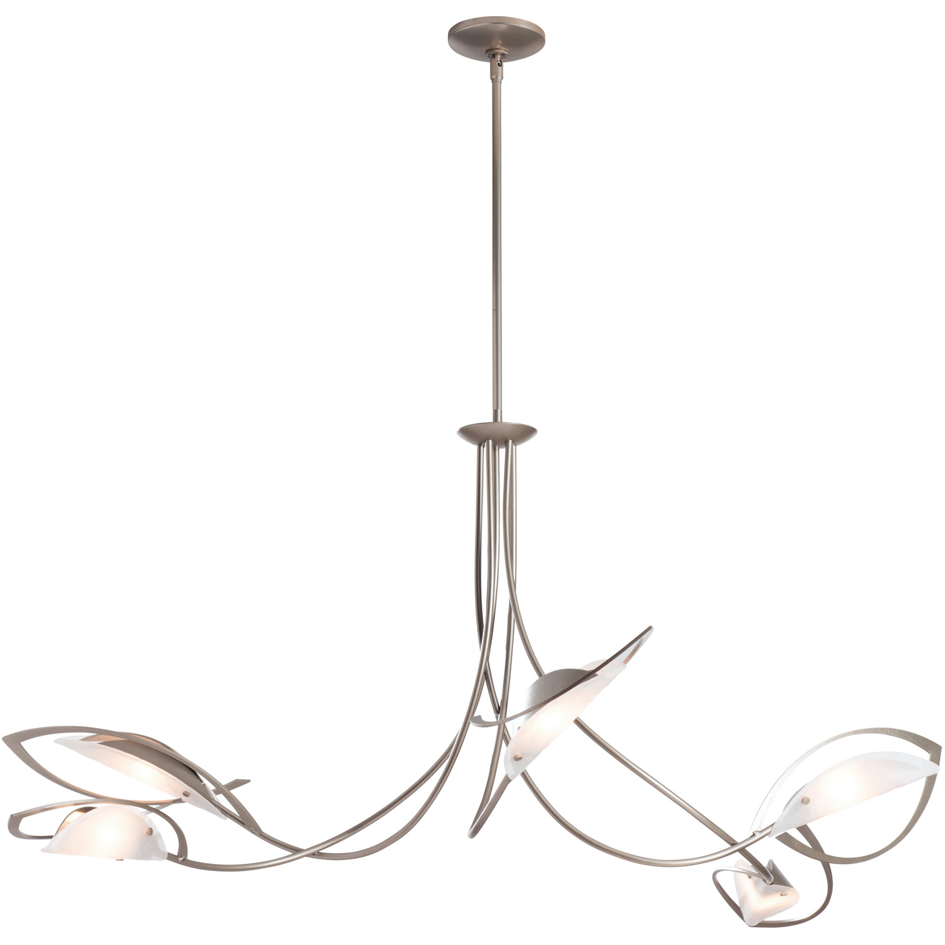 Aerial 5 Light 47.5 inch Soft Gold Pendant Ceiling Light