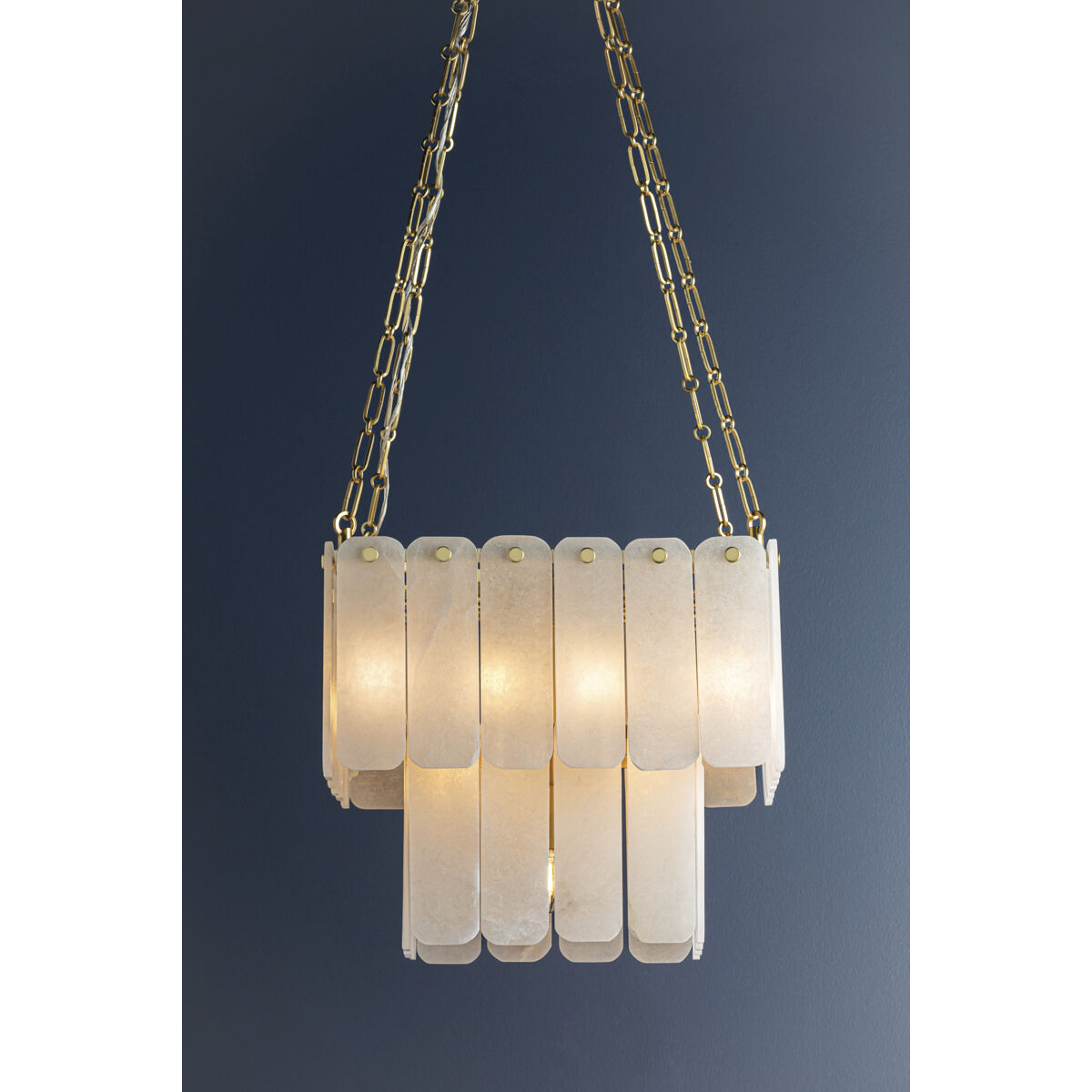 Moissanite 17 Light 20 inch Aged Brass Chandelier Ceiling Light