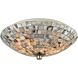 Capri 2 Light 12 inch Satin Nickel Flush Mount Ceiling Light