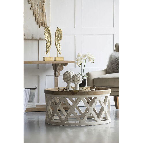 Anita 32 X 31.9 inch Natural/White Coffee Table