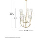 Alchemy 10 Light 30 inch Lacquered Brass Chandelier Ceiling Light