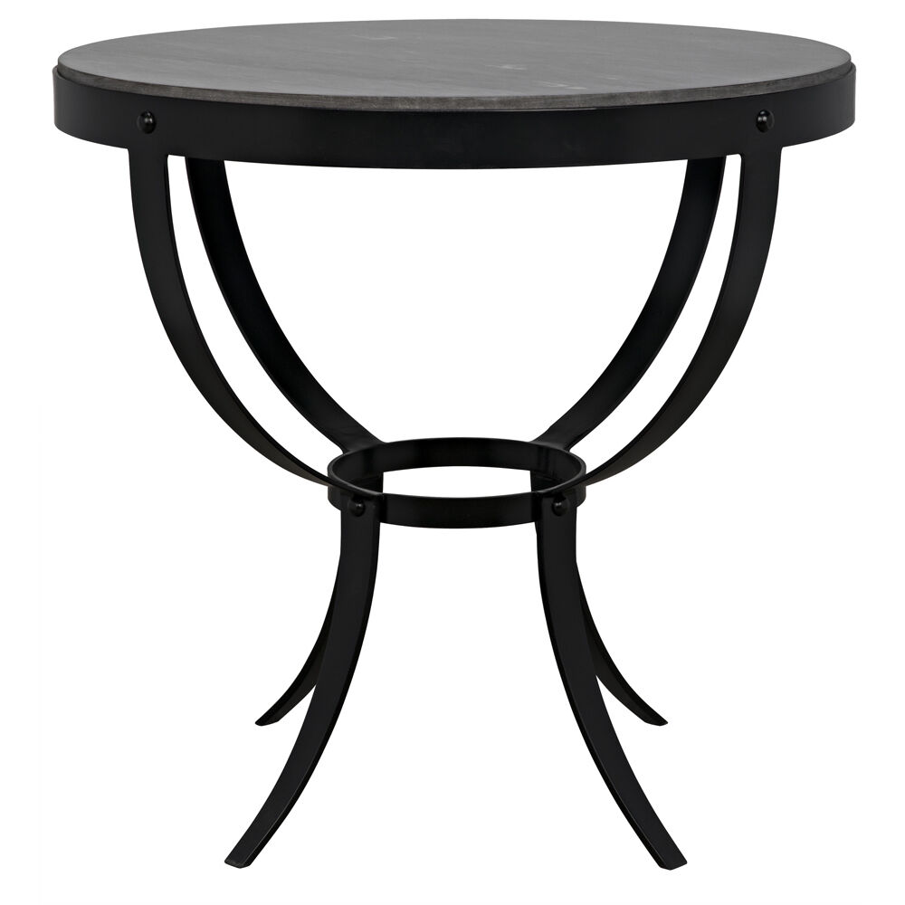 Byron 30 X 30 inch Matte Black Side Table