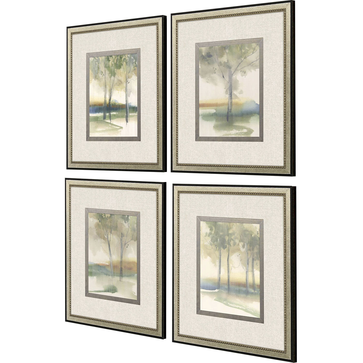 Treescape Study Green and Neutral Framed Art, The Studio