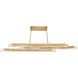 Valira LED 63 inch Brass Chandelier Ceiling Light