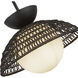 Alora Mood Perth 1 Light 14.75 inch Matte Black Pendant Ceiling Light