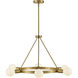 Orla LED 24 inch Lacquered Brass Chandelier Ceiling Light