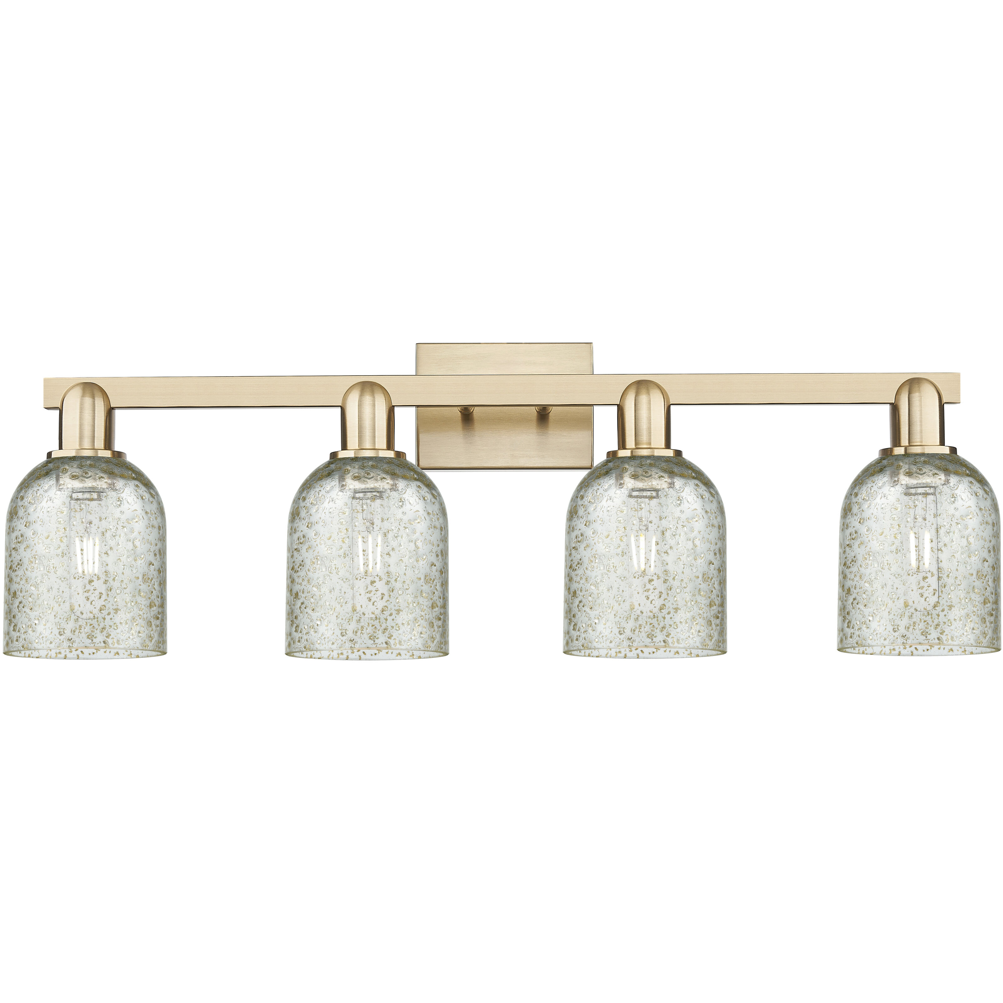 Arcadia Caledonia 4 Light 32 inch Champagne Bronze Bath Vanity Light Wall Light in Mica