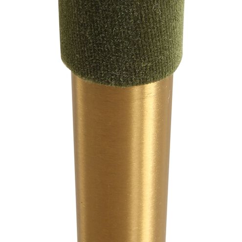 Conifer Brushed Brass and Moss Green Dining Chair