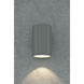 Outdoor Cylinder LED Wall Sconce Wall Light in Silver