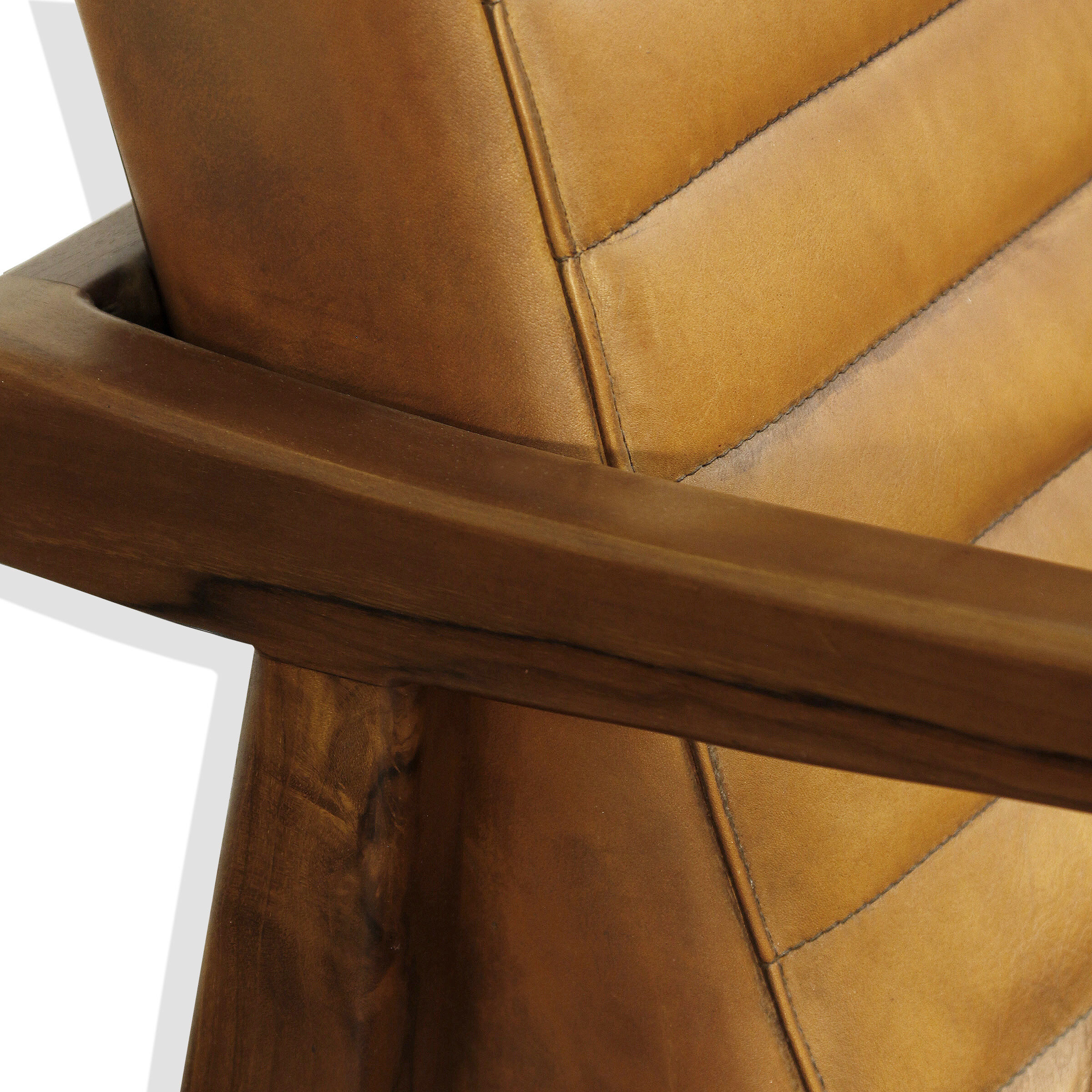 Shepherd Medium Teak Wood Lounge Chair