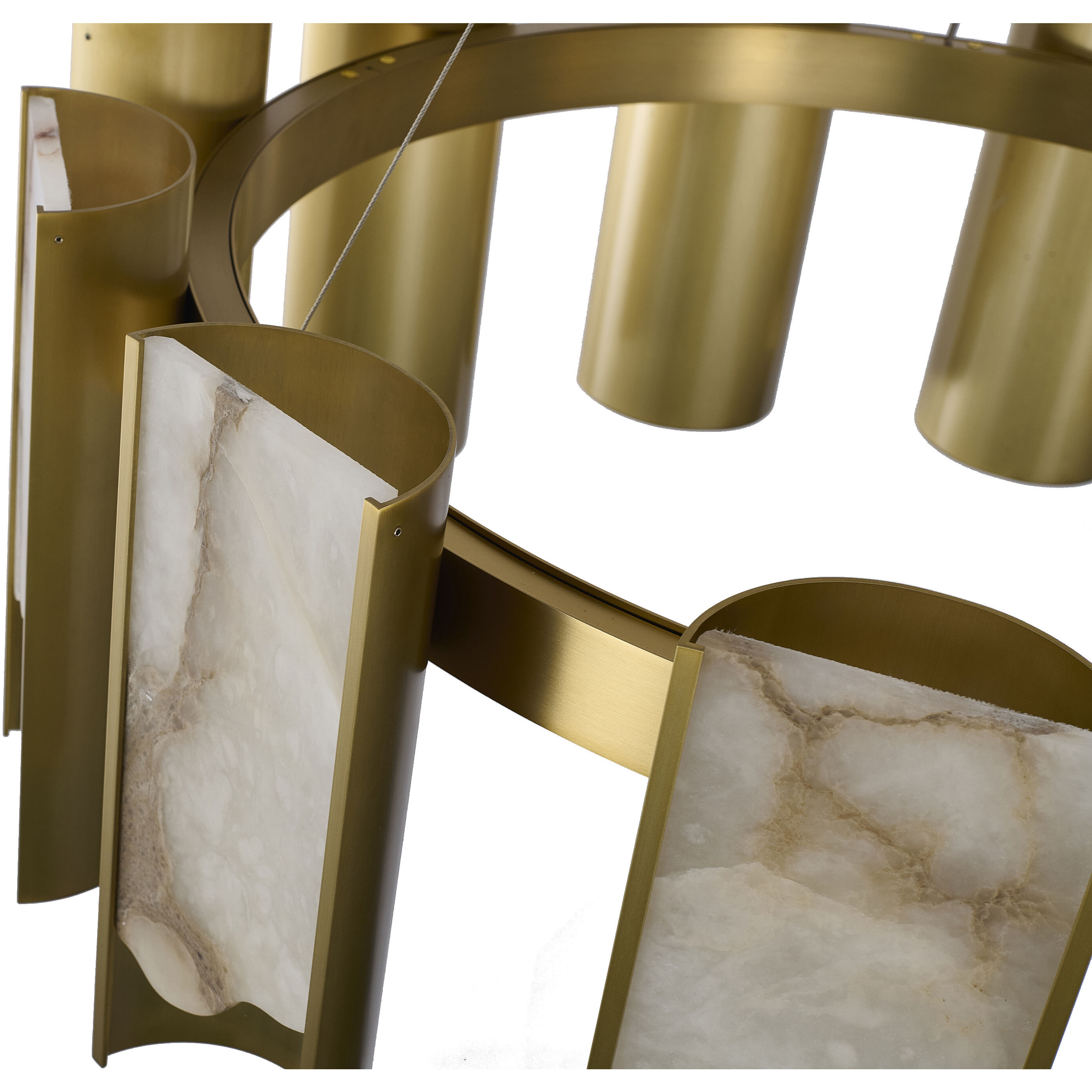 Canada LED 11.6 inch Satin Brass Chandelier Ceiling Light