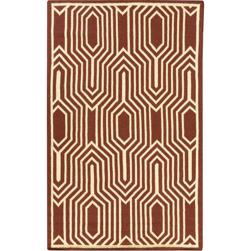 Frontier 36 X 24 inch Dark Red, Butter Rug