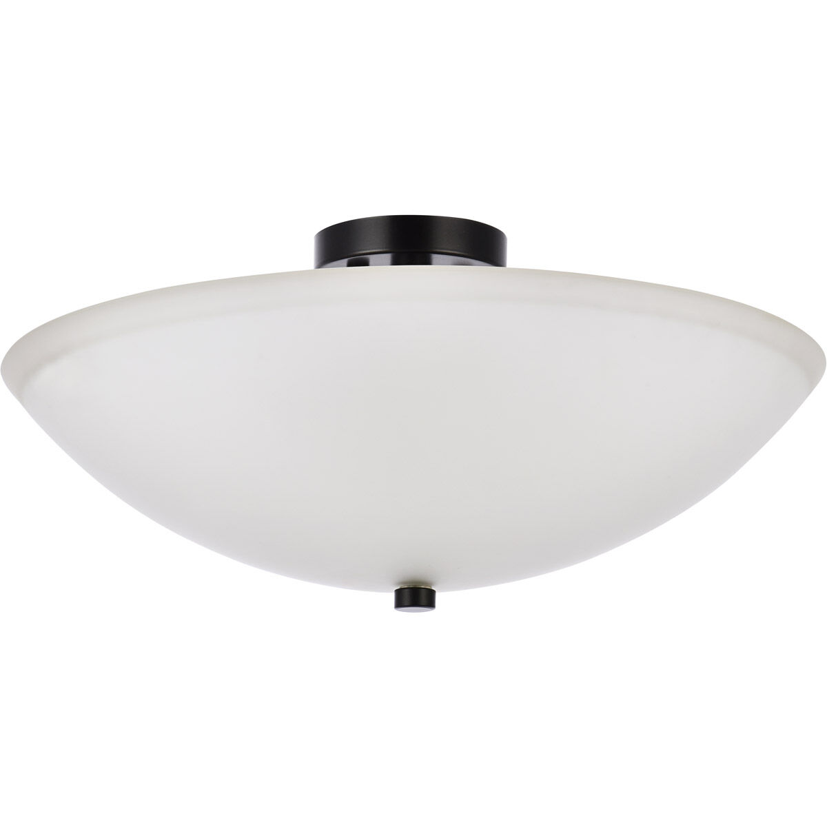 Jeanne 3 Light 19.7 inch Black Flush Mount Ceiling Light