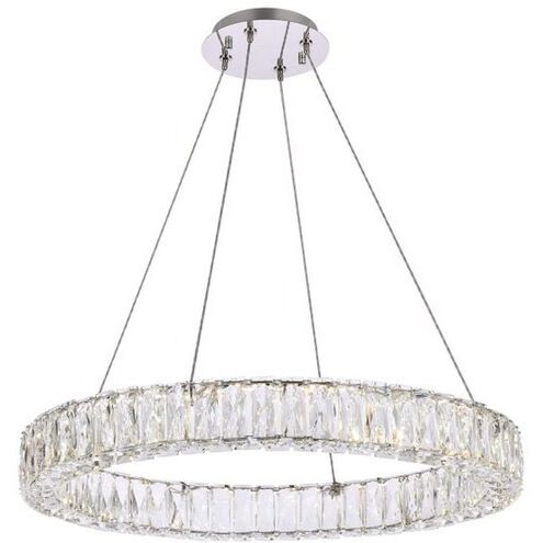 Monroe 1 Light 26 inch Chrome Pendant Ceiling Light