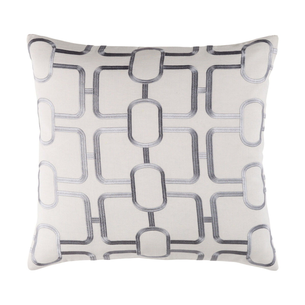 Lockhart 20 X 20 inch Light Gray and Denim Pillow