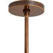 Harrison 6 Light 42 inch Heritage Brass Linear Chandelier Ceiling Light