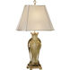 Chelsea House 33 inch 150.00 watt Green Hand/Antique Brass Table Lamp Portable Light