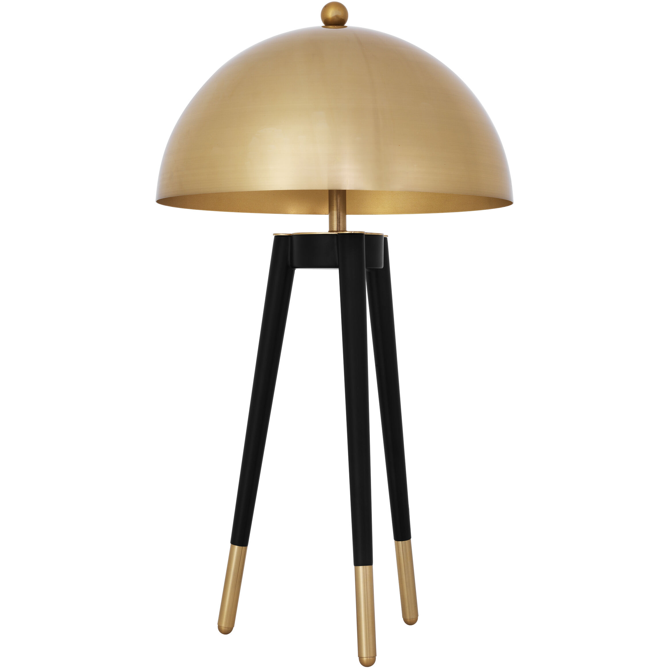 Coyote 27.17 inch 40 watt Gold with Black Legs Table Lamp Portable Light