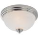 Chelsey 2 Light 12 inch Brushed Nickel Flush Mount Ceiling Light