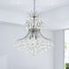 Princess 8 Light 20 inch Chrome Down Chandelier Ceiling Light