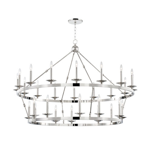 Allendale 28 Light 58 inch Polished Nickel Chandelier Ceiling Light