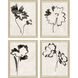 Botanical Silhouettes Black and Beige and Neutral and Multi Framed Art, Propac