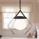 Nella 1 Light Black Pendant Ceiling Light