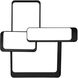 Latisia 39 X 38 X 18.5 inch Matte Black Shelf