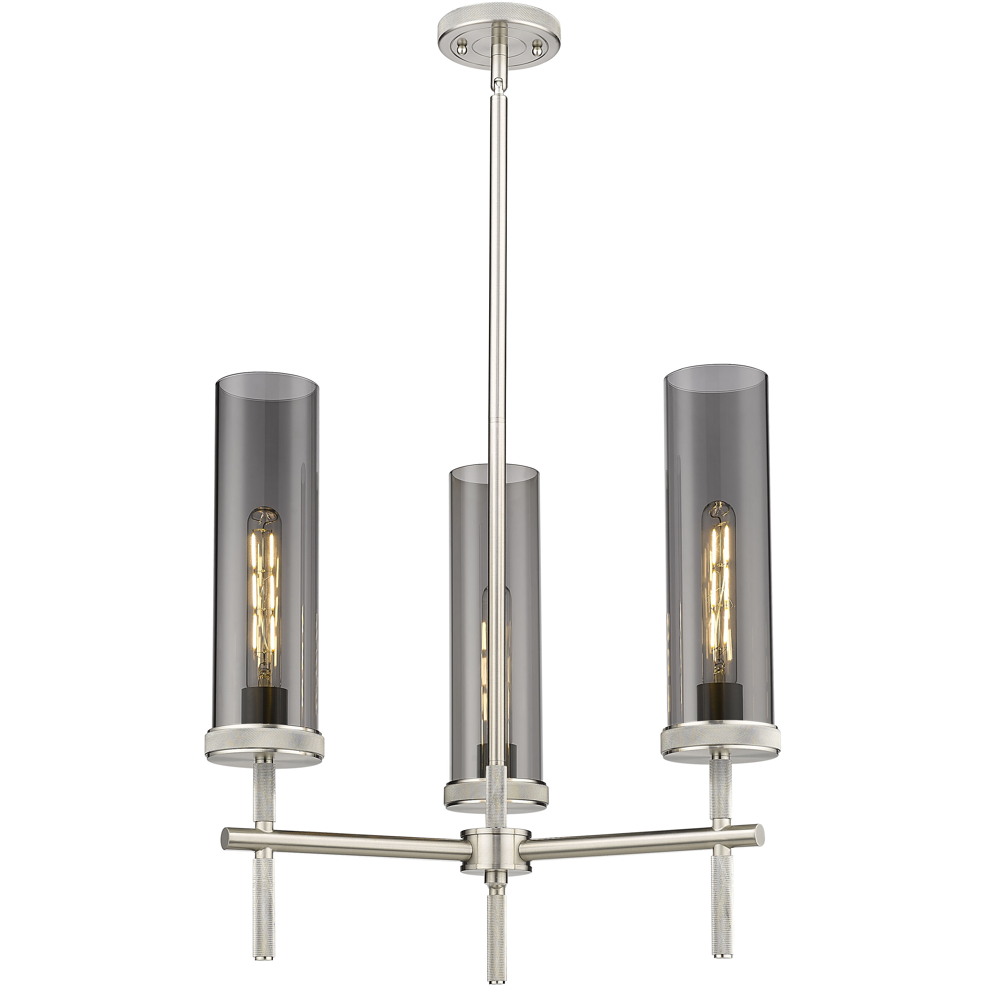Smoked glass 3 pendant light cheap