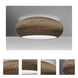 Venus LED 18 inch Satin Nickel Semi-Flush Mount Ceiling Light